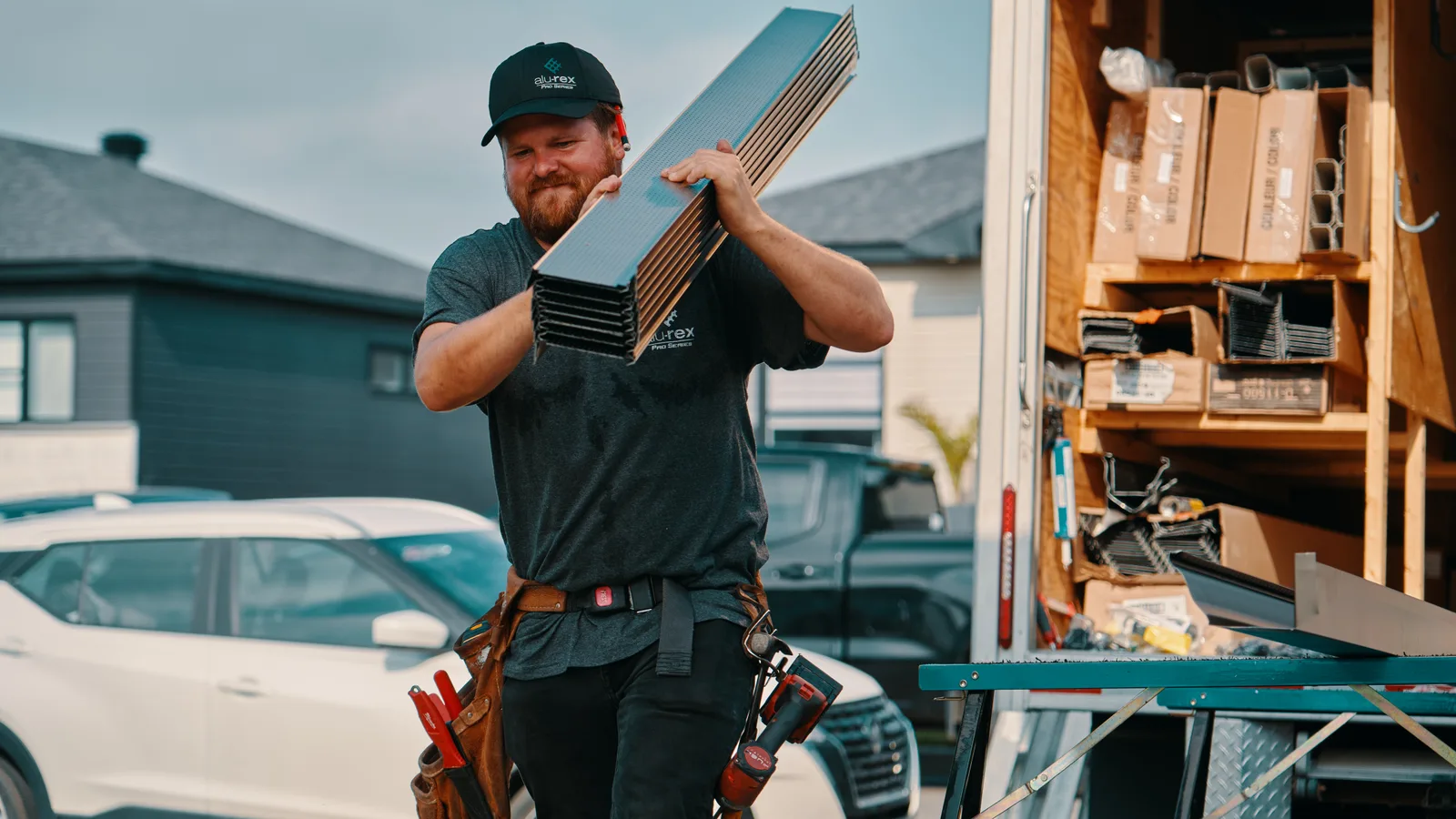 Gutter guards carried to a Central Alberta home